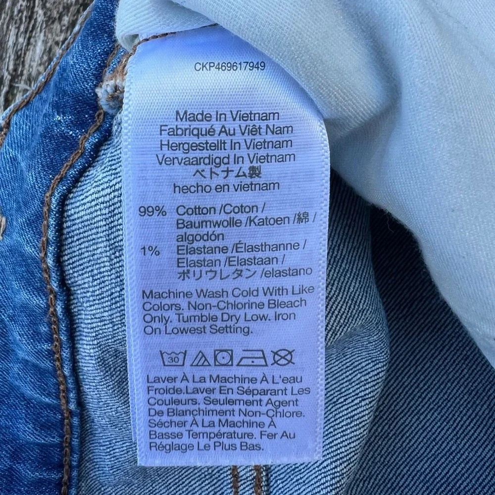 Madewell Perfect Vintage Wide-Leg Crop Jeans Womens 28 Blue NJ189 DM6503